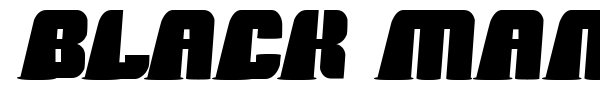 Black Mamba font preview